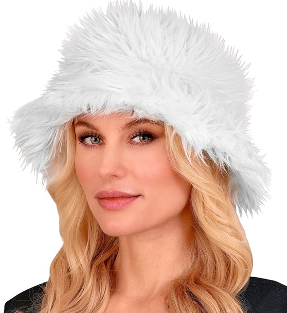 GORRO CUBO PELUCHE BLANCO
