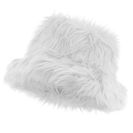 GORRO CUBO PELUCHE BLANCO