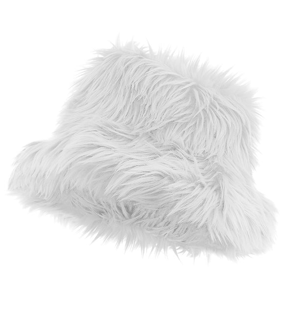 GORRO CUBO PELUCHE BLANCO