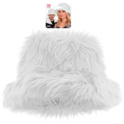 GORRO CUBO PELUCHE BLANCO