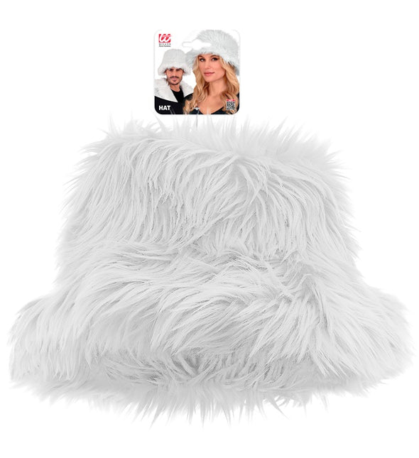 GORRO CUBO PELUCHE BLANCO