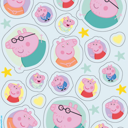 4 HOJAS DE PEGATINAS DE PEPPA PIG