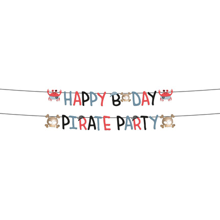 Guirnalda Letra Pirata Feliz Cumpleaños 1,5m