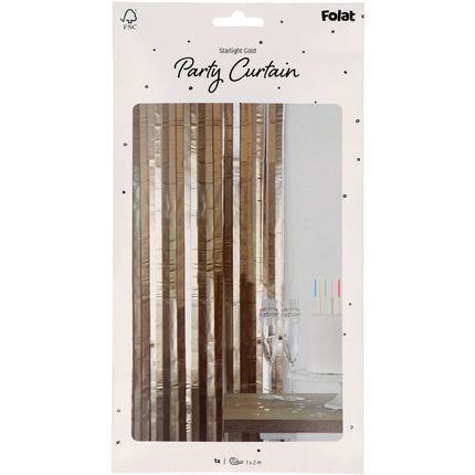 Cortina de puerta dorada 2m
