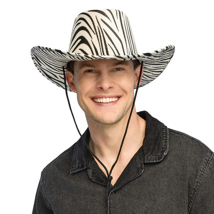 Sombrero de vaquero «Wild zebra»