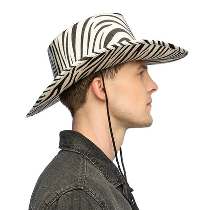 Sombrero de vaquero «Wild zebra»