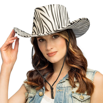Sombrero de vaquero «Wild zebra»