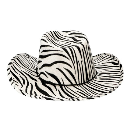 Sombrero de vaquero «Wild zebra»