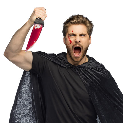 Halloween Cuchillo Falso Con Sangre 39cm