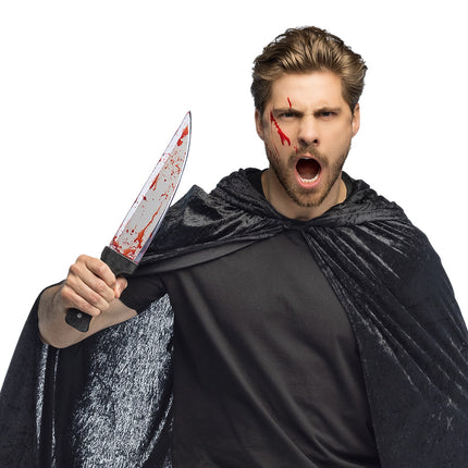 Halloween Cuchillo Falso Con Sangre 39cm
