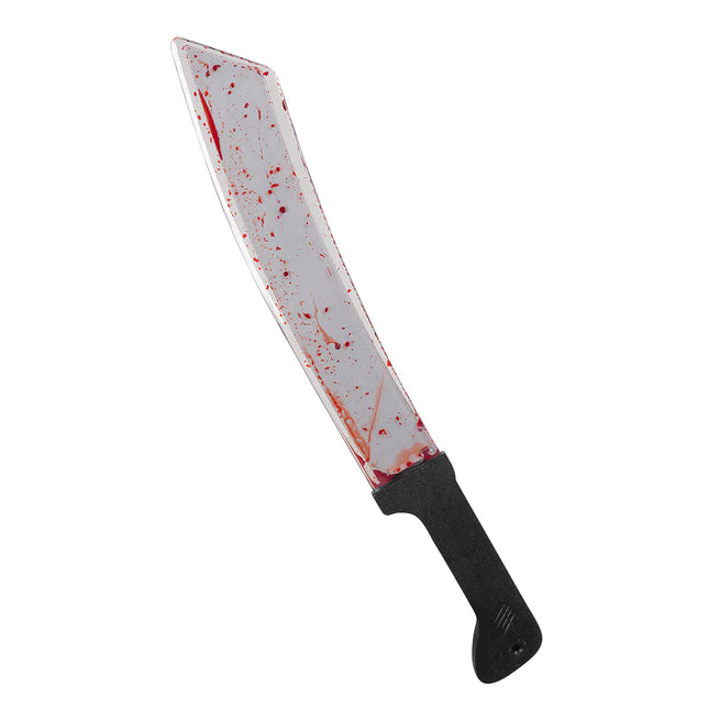 Machete Sangre Falso Halloween 51cm