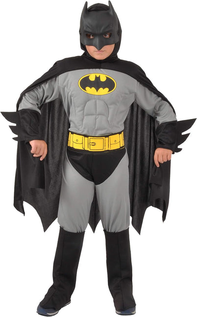 Disfraz de Batman Reversible Grigio/Nero C/Muscoli Niño