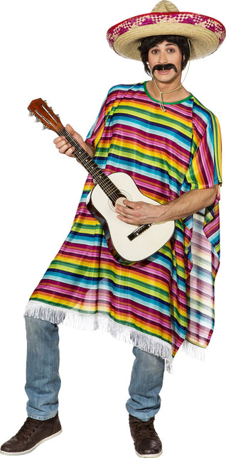Poncho mexicano de colores