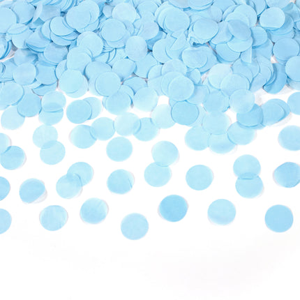 Cañón de confeti azul claro 40 cm