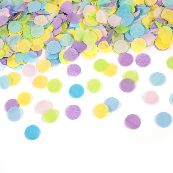Cañón de confeti de colores pastel 40 cm