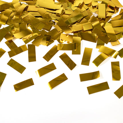 Cañón de confeti dorado 60 cm