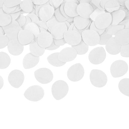 Cañón de confeti blanco Pétalos de rosa blanca 40cm