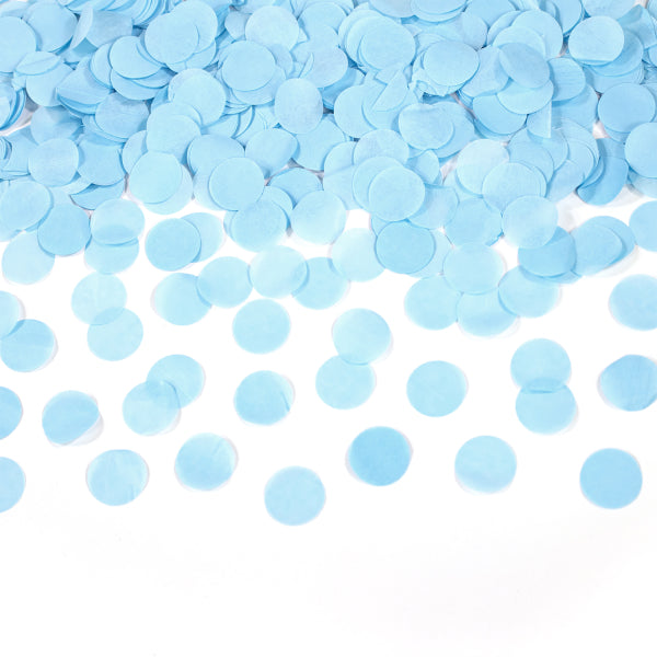 Cañón de confeti azul claro 40 cm