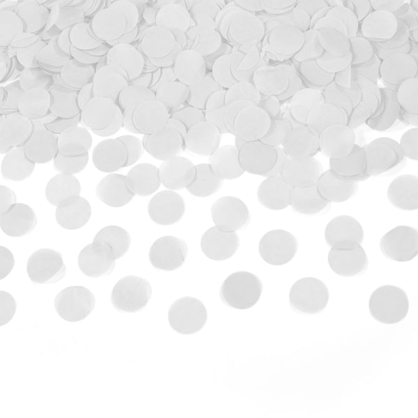 Cañón de confeti blanco 28cm