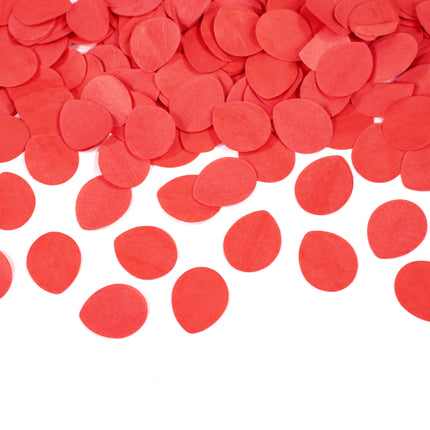 Pétalos de rosa de cañón de confeti rojo 40 cm