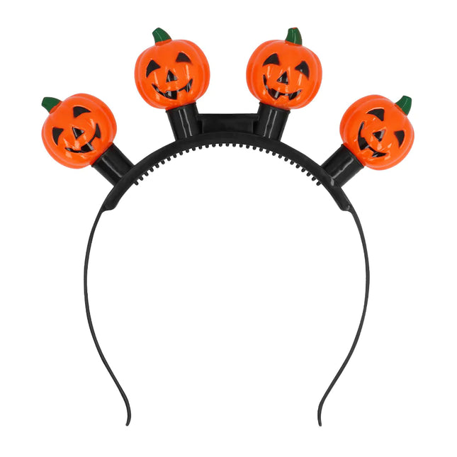 Diadema Halloween Calabaza Led
