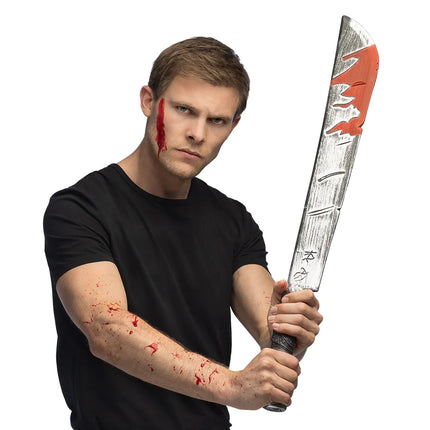Halloween Cuchillo Falso Sangre 73cm