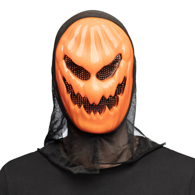 Máscara Halloween Calabaza Naranja