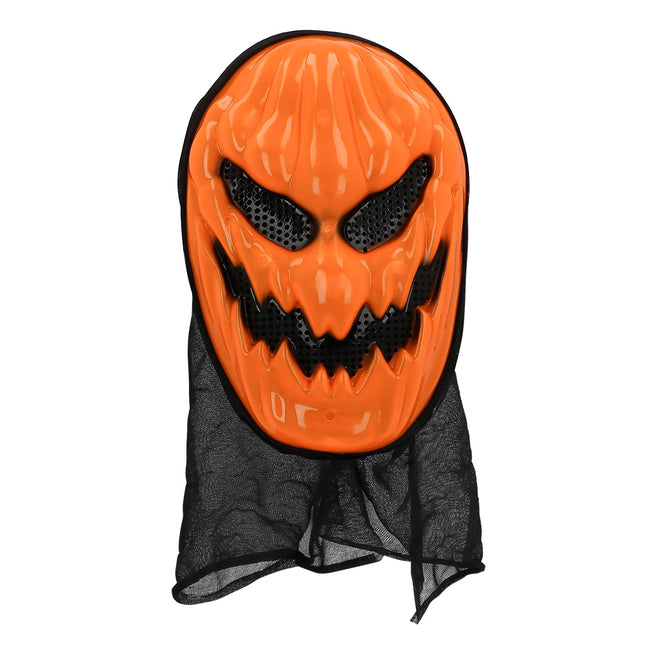 Máscara Halloween Calabaza Naranja