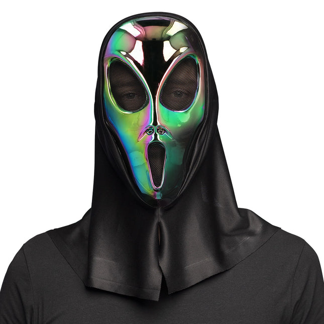 Máscara de Halloween Alien Holográfica