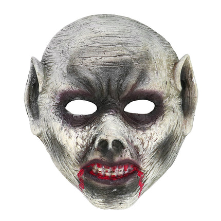 Máscara Halloween Vampiro Gris