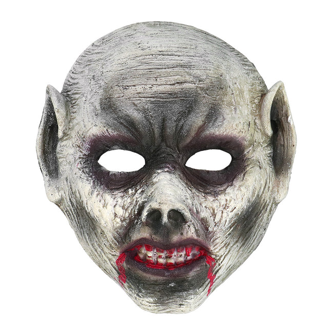 Máscara Halloween Vampiro Gris