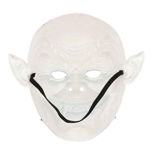 Máscara Halloween Rojo Blanco Vampiro