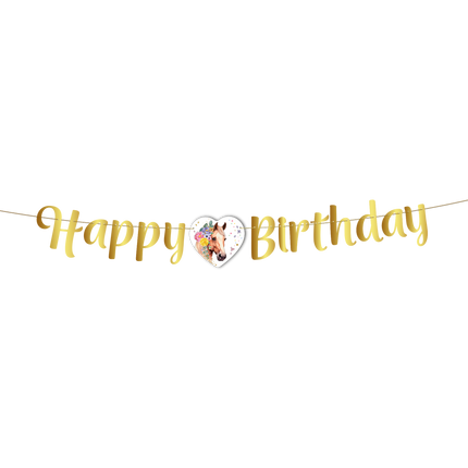 Paard Letterslinger Happy Birthday 2m
