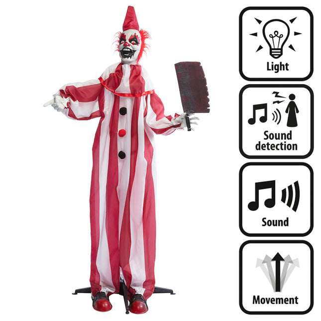 Muñeca de Halloween Rojo Blanco Payaso 1,8m
