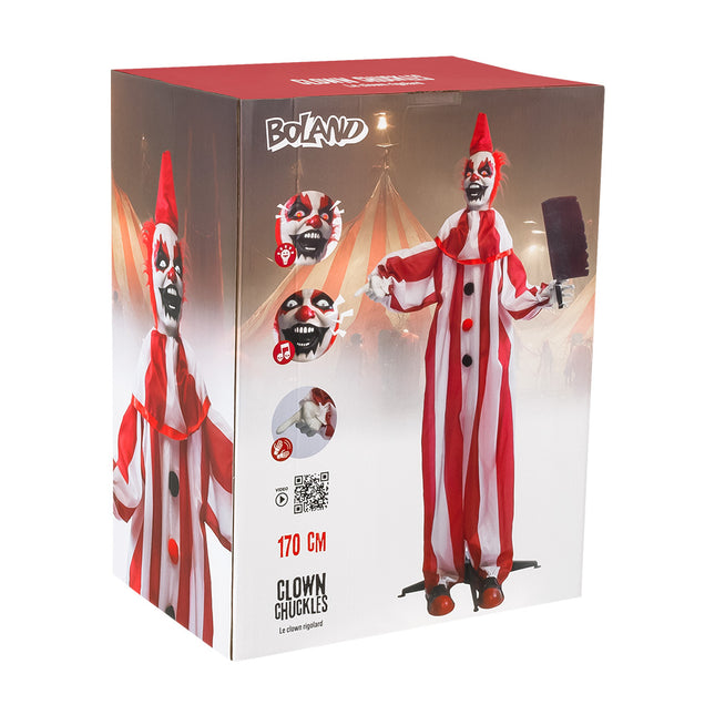 Muñeca de Halloween Rojo Blanco Payaso 1,8m