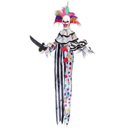 Muñeca de Halloween Payaso de colores 1,20m