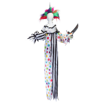 Muñeca de Halloween Payaso de colores 1,20m
