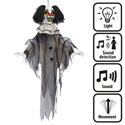 Halloween Decoración Colgante Payaso Horrow 90cm