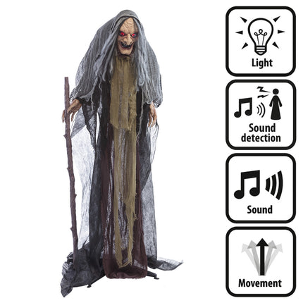 Muñeca de Halloween Bruja 1,6m