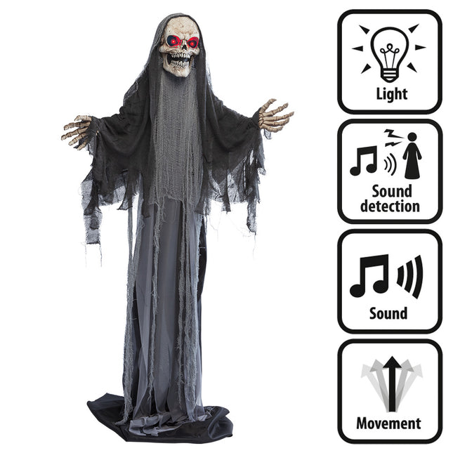 Muñeca de Halloween Parca Gris 1,8m