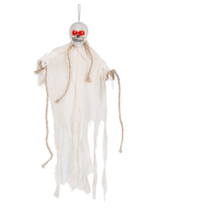 Halloween Decoración Colgante Fantasma Led 55cm