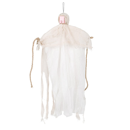Halloween Decoración Colgante Fantasma Led 55cm