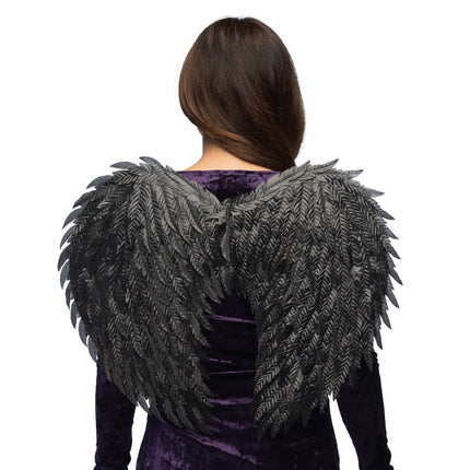 Alas de Halloween Ángel negro 55cm