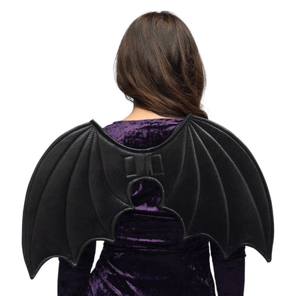 Alas de Halloween Murciélago Negro 61cm