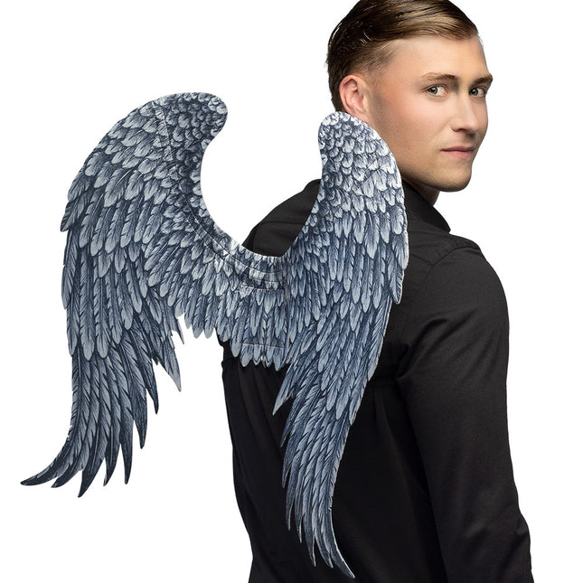 Halloween Alas Ángel Gris