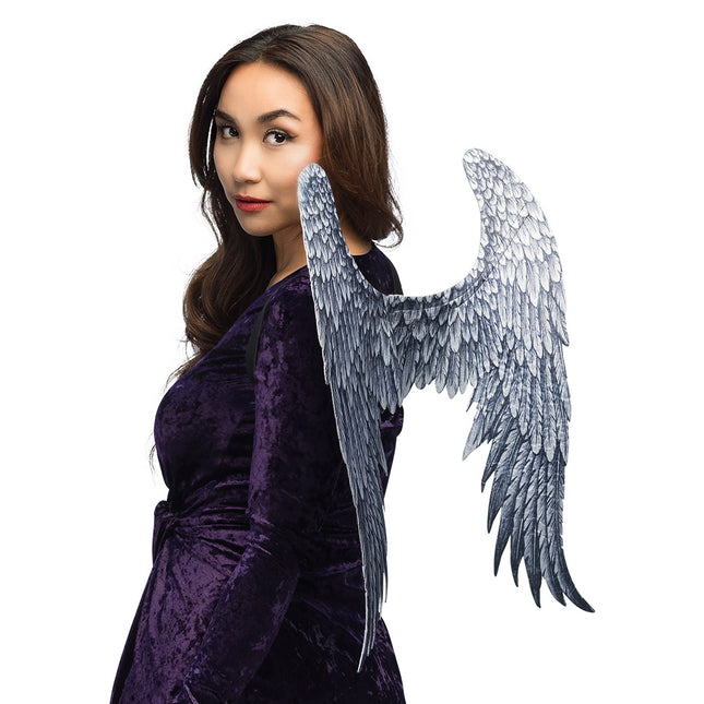 Halloween Alas Ángel Gris