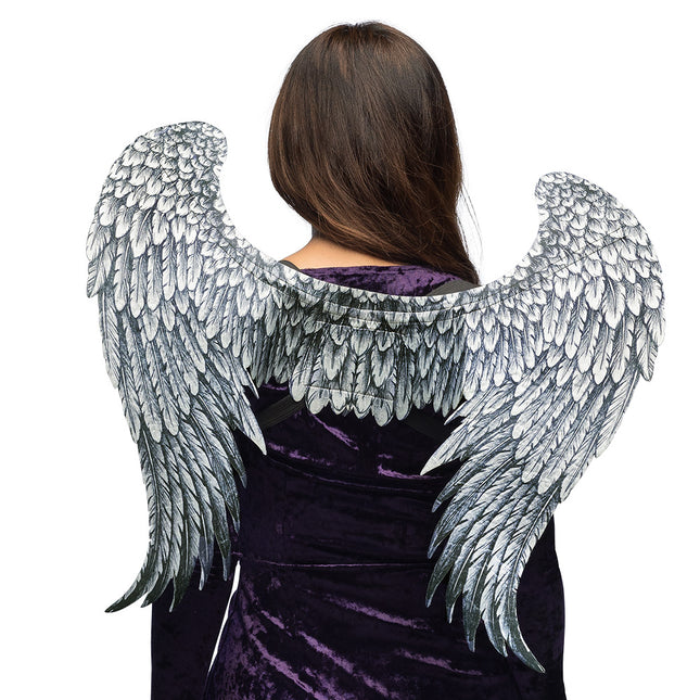 Halloween Alas Ángel Gris