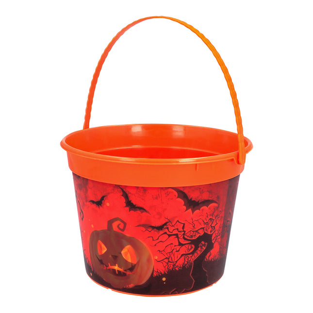Cubo de Halloween Calabaza naranja