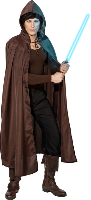 Capa marrón con capucha