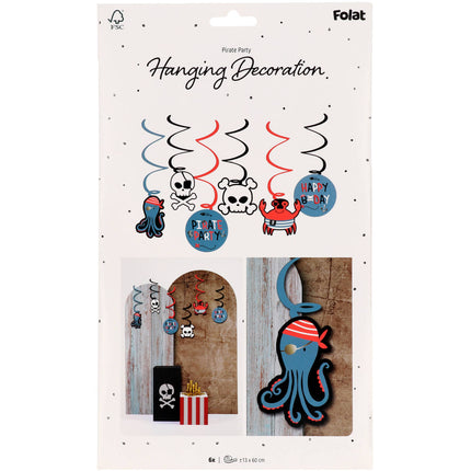 Pirata Colgante Decoración 6pcs
